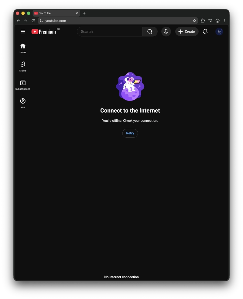 Safari showing YouTube unable to connect while Brainlock is blocking the site